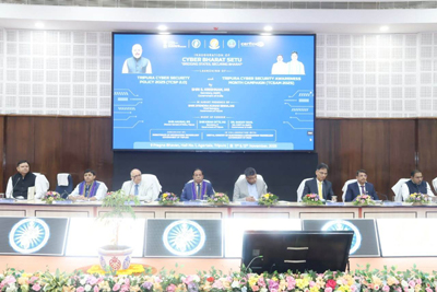 Directorate of Information Technology (DIT) in collaboration with the Indian Computer Emergency Response Team (CERT-In) under the Union Ministry of Electronics and Information Technology (MeitY), organized a two-day national cybersecurity exercise titled “Cyber Bharat Setu: Bridging States, Securing Bharat” at Pragya Bhavan, Agartala on November 11.